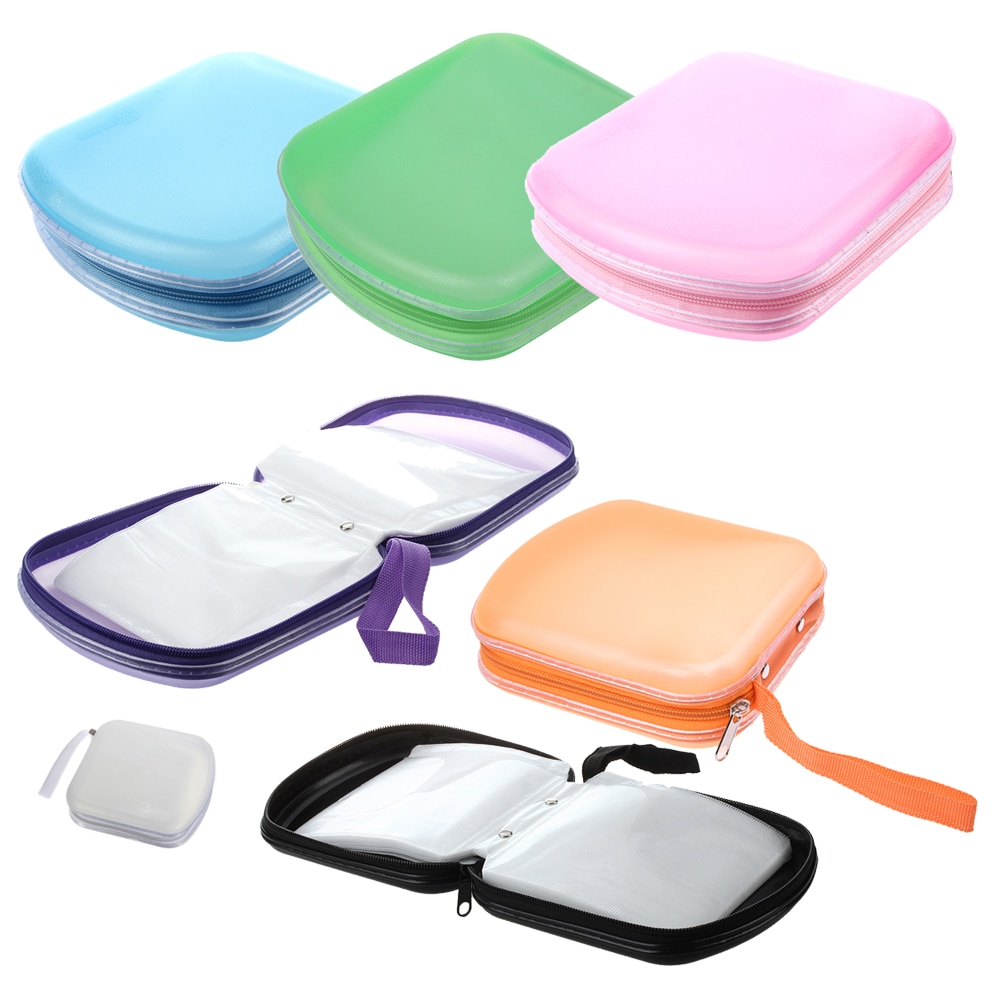 40 Disc CD DVD VCD DJ Storage Media Holder Sleeve Case Hard Box Wallet Carry Bag(green)