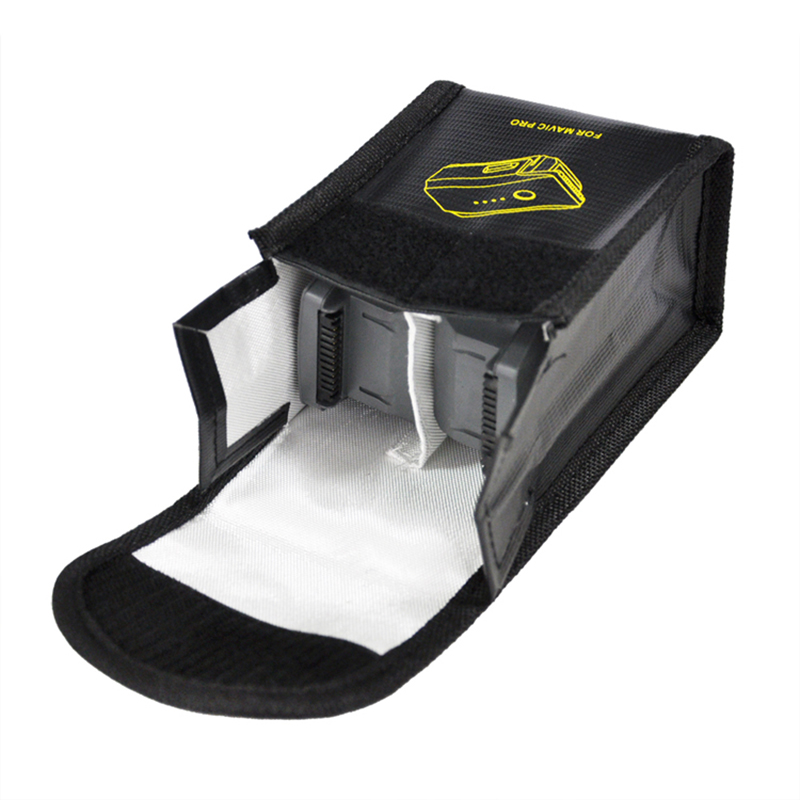 MotuTech Explosieveilige, vuurvaste tas voor Lipo-accu voor DJI Neo Drone Accus, 87 x 94 x 43 mm