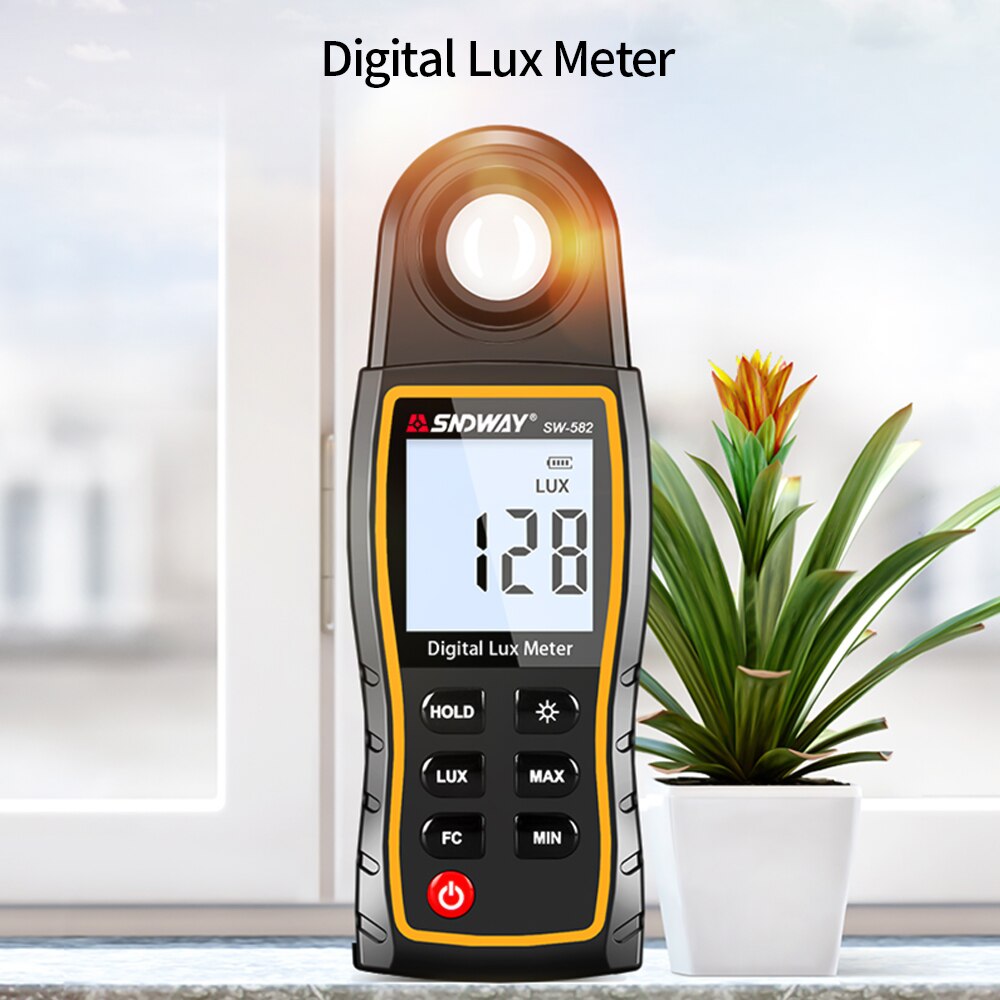 Digitale Luxmeter Lcd Display Handheld Auto Varieert Illuminometer Luminometer Photometer Luxmeter Lichtmeter 0-199,900
