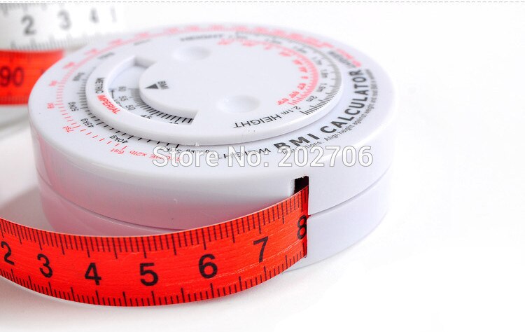 BMI measure tape round shape BMI caculator BMI body tape measure,28pcs/LOT!