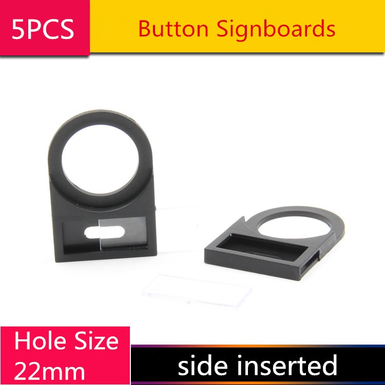 5PCS YT1828 Hole Size 22mm Nameplate Rack Notice Signboards Nterpretive Panels side inserted Button accessories Fasteners