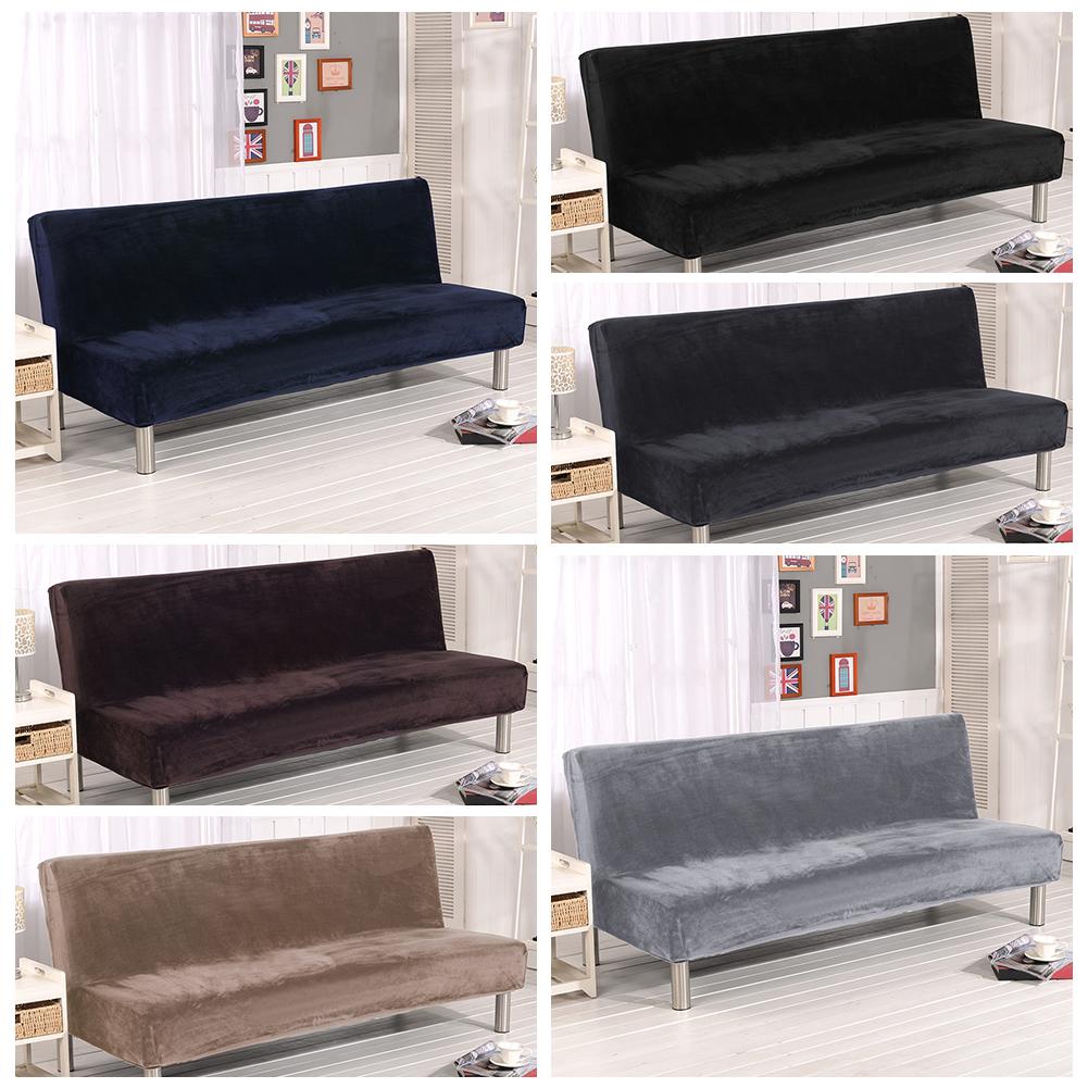 Winter Pluche Sofa Bed Cover All-inclusive Hoes Voor Bank Zonder Armsteun Geen Leuning Sofa Cover Drie Seat Capa de Sofa