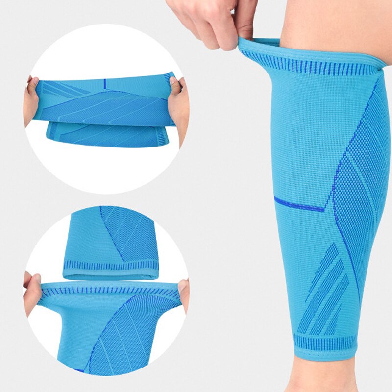 1PCS Adults Football Shin Guards, Teenager Elastic Compression Leg Sleeve,Basketball Training Fitness Sports Running Shin Guard