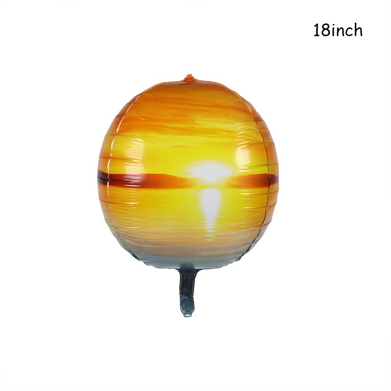 3D feuille ballon garçons thème fête astronaute vaisseau spatial galaxie extérieur anniversaire Baloons bébé douche fusée Globos: landscape