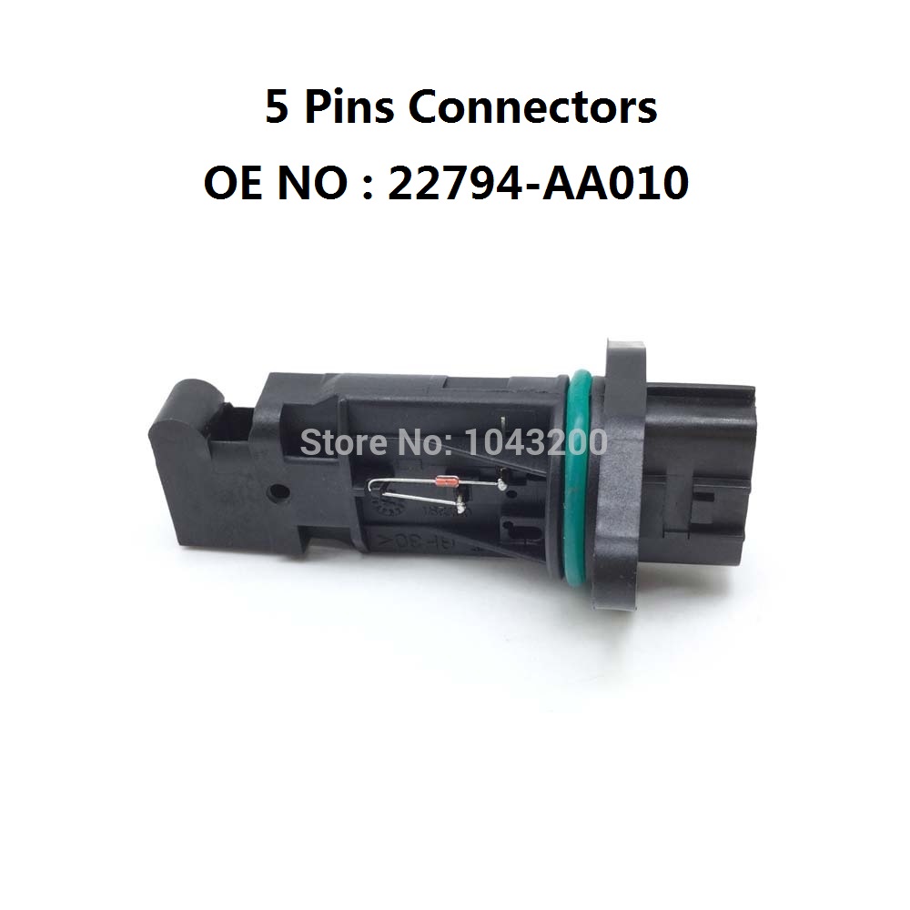 4 nastaa & 5 nastaa subaru forester imprezalle 2.0 t massavirtausmittari maf sensor 22680-aa301, 22794-aa010,22794-aa000