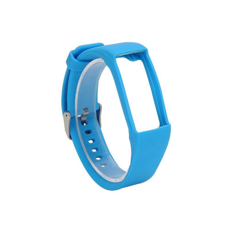 Correa de silicona para muñeca, repuesto de correa de silicona con hebilla para Polar A360 A370: Sky Blue