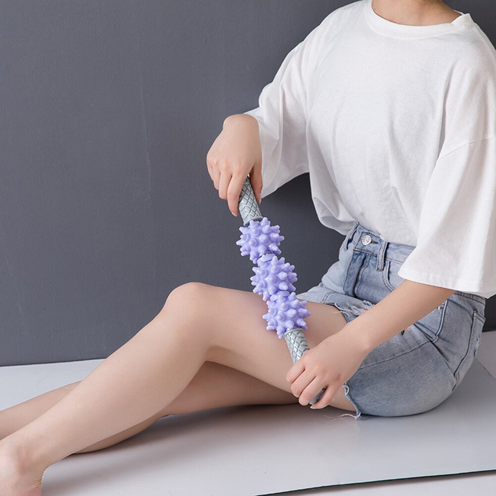 Anti-cellulitis massagestaaf voor nek, schouder, been, arm, stressverlichting, pijn, ontspanningsroller, been, lichaam, afslankende spierroller