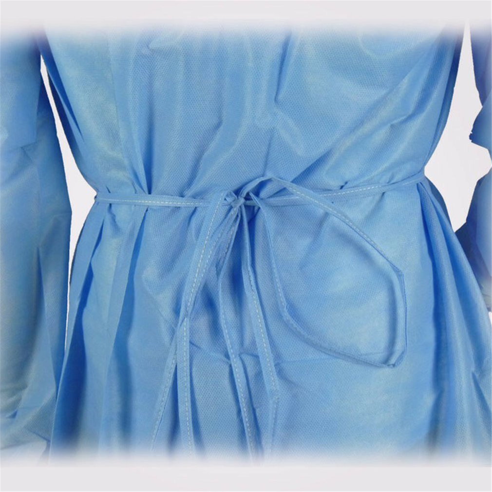 10 stk engangs støvtætte overalls åndbar non-woven kjole antistatisk isoleringstøj antifouling laboratoriefrakke