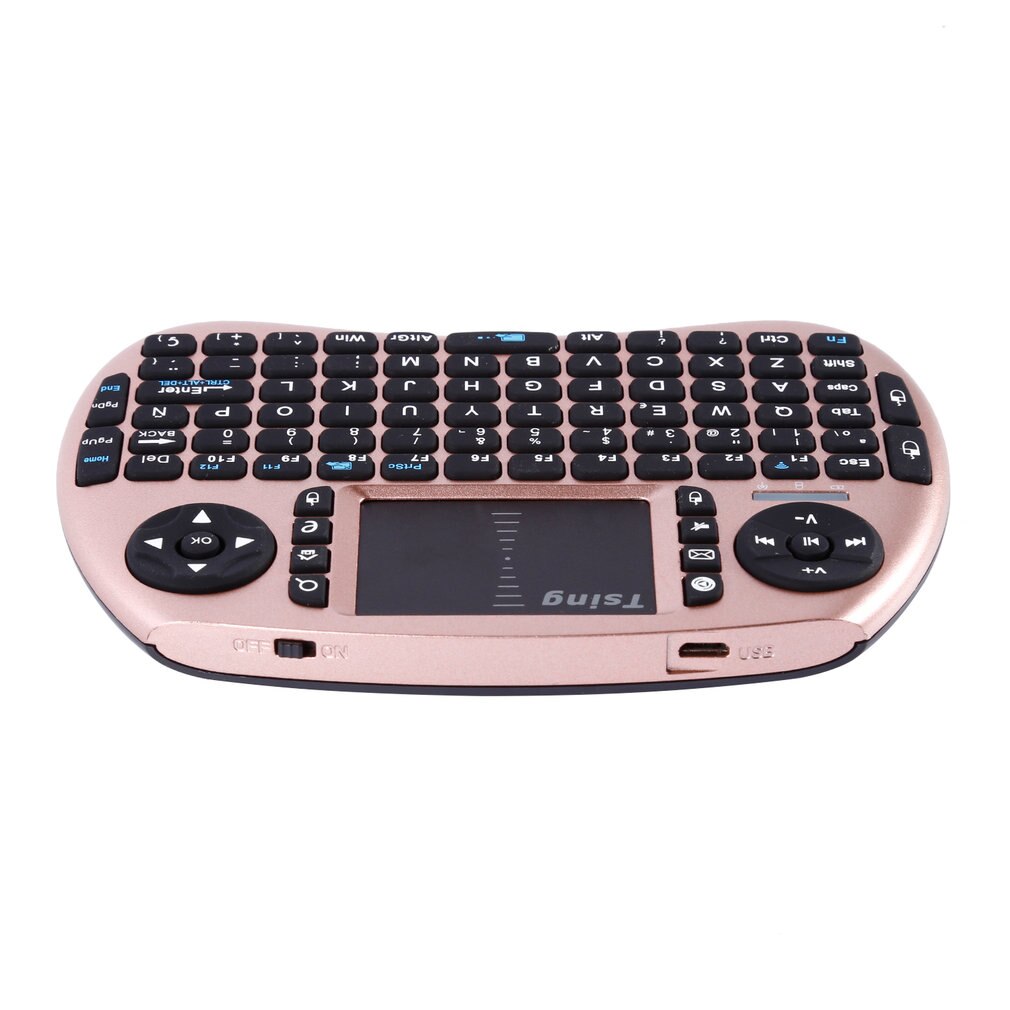 Portable Handheld Wireless Keyboard Touchpad Multi-media for TV Box Media TV PC Stick Laptop for Raspberry PI PS3 French Spanish