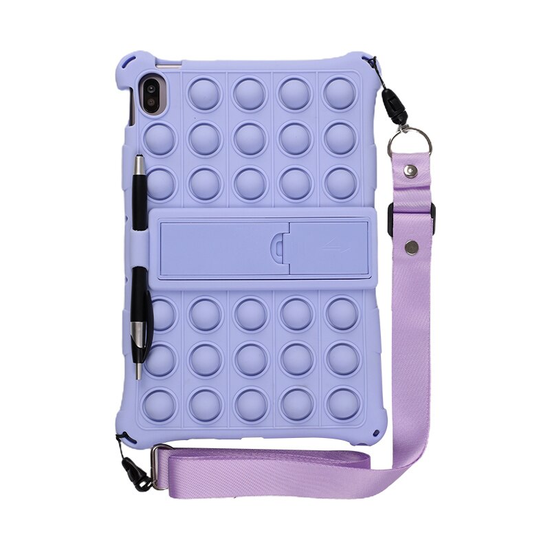 For Tablet Nokia T20 T 20 10.4" Case Soft Silicone Protective Stand Cover For Funda Nokia T20 TA-1392 TA-1394 Tablet Kids: Purple-SP