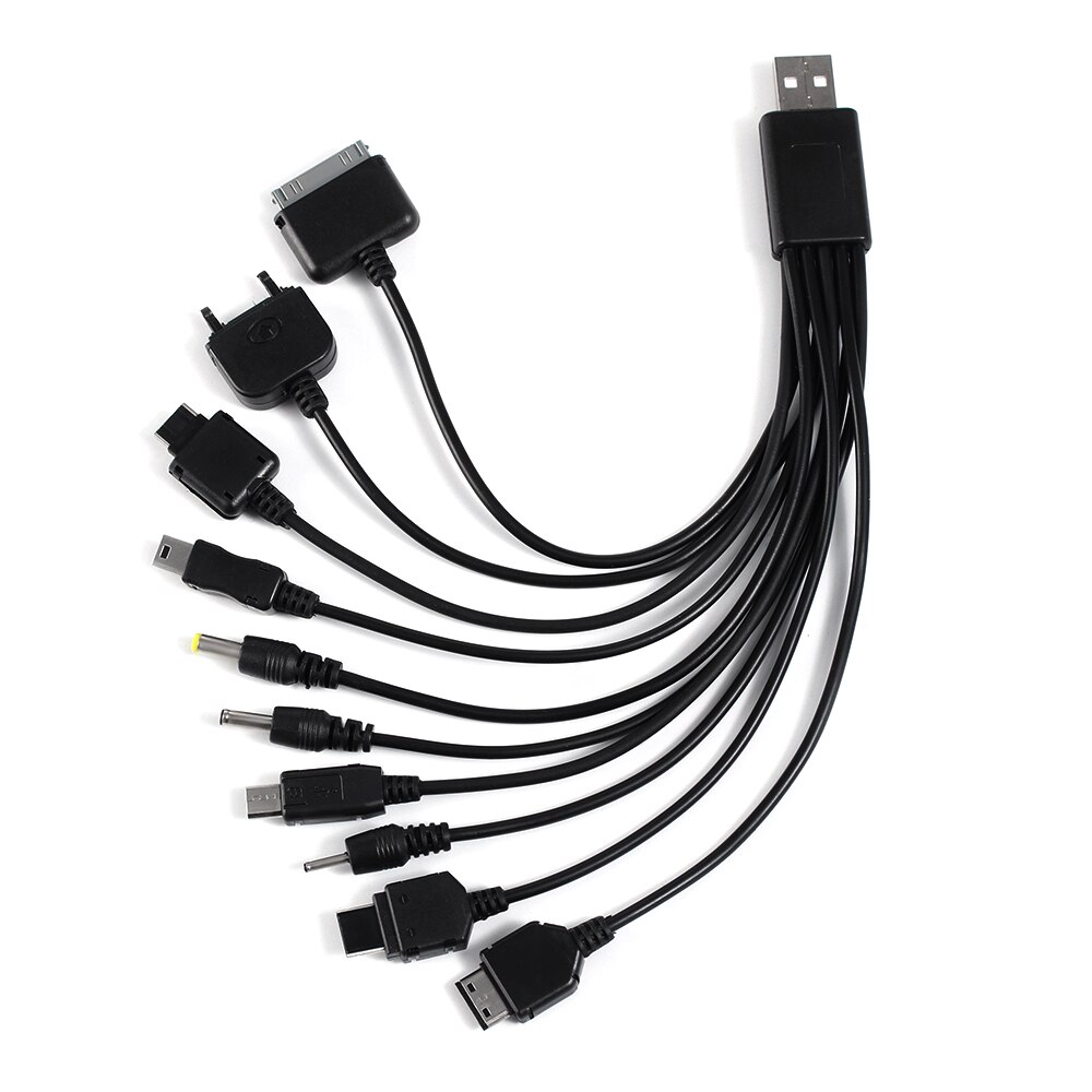 1Pcs 10 In 1 Lader USB Kabel Voor iPod Motorola Nokia Samsung LG Sony Xiaomi Ericsson K750 Consumentenelektronica data Kabels