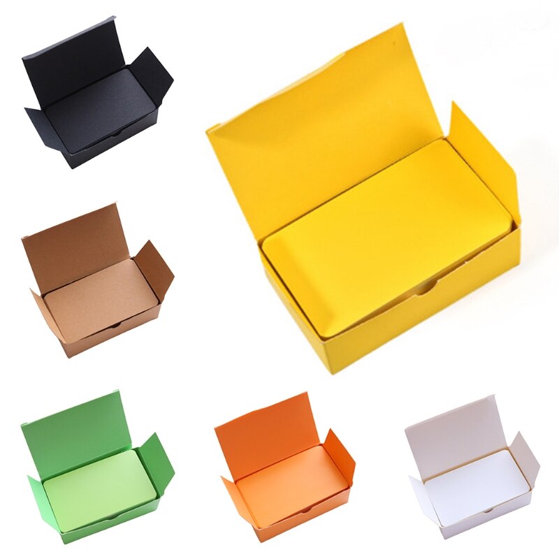 100 Sheets of Kraft Paper Card Blank Business Card Message Memo Party Thank You Card Label Bookmark Name Card