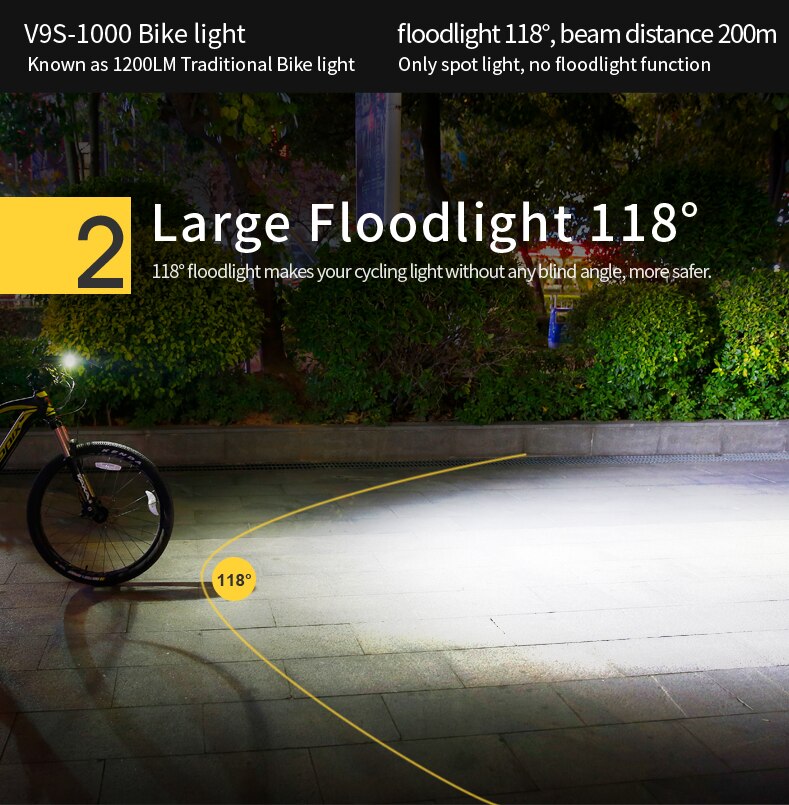 GACIRON Fahrrad Fahrrad Scheinwerfer Wasserdichte 1000 Lumen MTB Radfahren Blitz Licht Vorderseite LED Taschenlampe Energie Bank Fahrrad zubehör