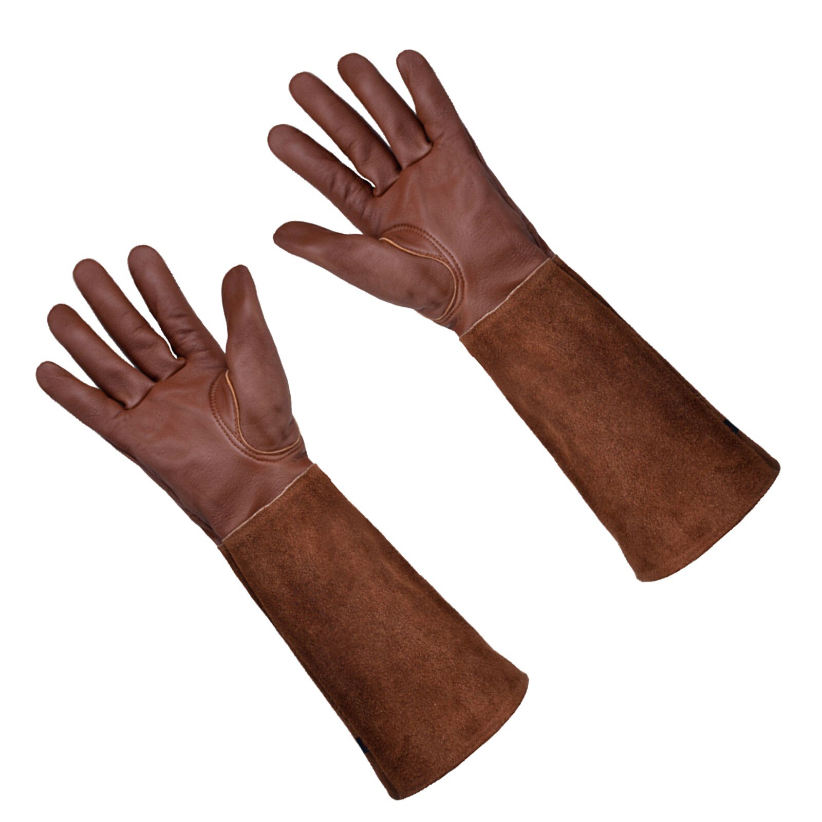 Tuinieren Handschoenen Voor Vrouwen/Mannen Rose Snoeien Doorn & Cut Proof Lange Onderarm Prote Handschoenen Met Lange Onderarm Bescherming gauntlet: Coffee