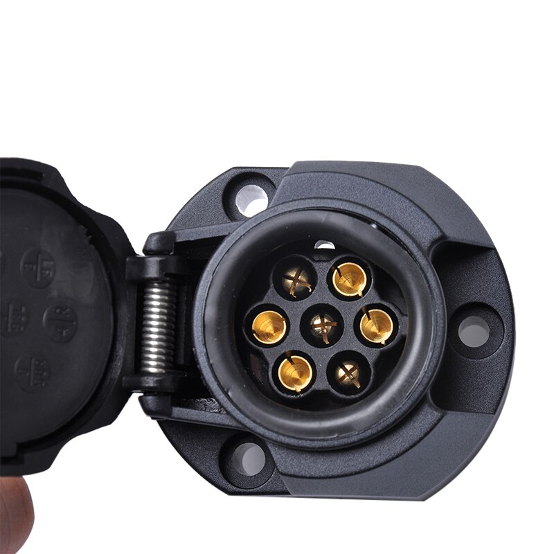 13 pin euro caravan pistorasia pistoke liitin adapteri 12v perävaunun pakettiauton vetokoukun hinaus