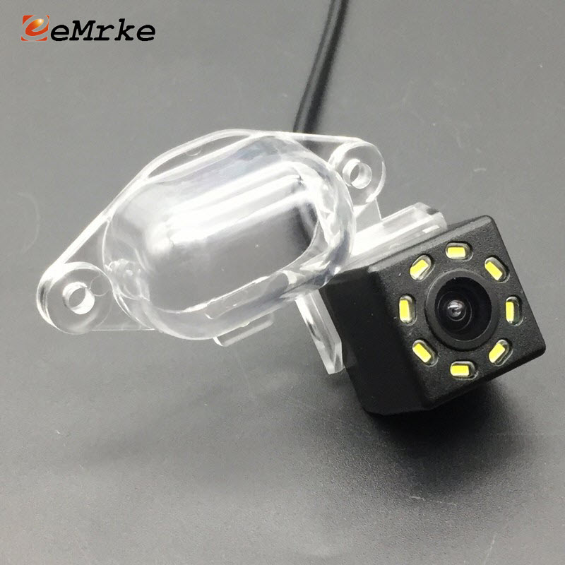 EEMRKE 8 LED Car Camera HD CCD Night Vision Rear View Backup Parking Vehicle Camera for Nissan X-Trail Xtrail X Trail T30
