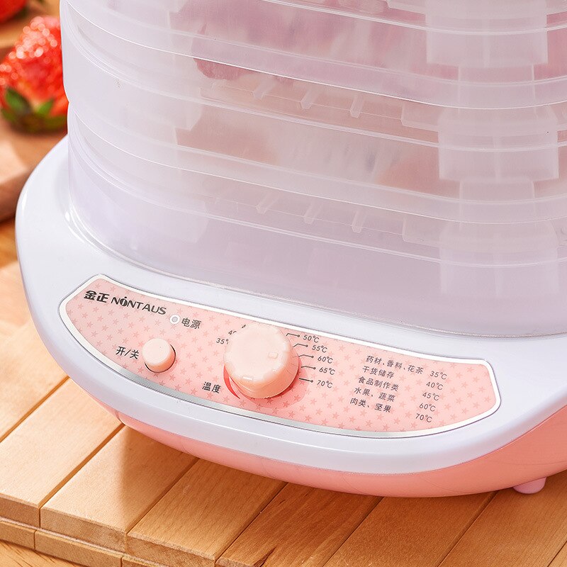 Dried Fruit Vegetables Herb Meat Machine Household MINI Food Dehydrator Pet Meat Dehydrated 5 trays Snacks Air Dryer EU