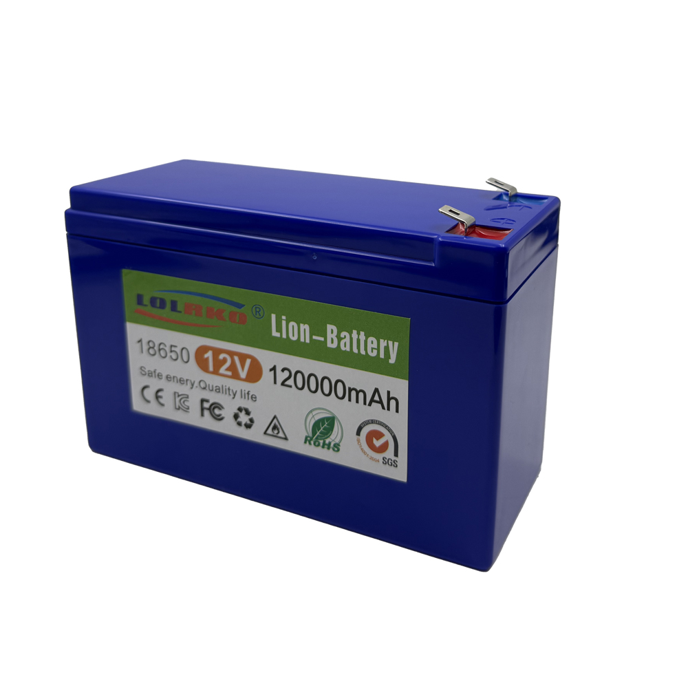 2025 Verbeterde LiFePO4 Lithium Batterij 12V 120Ah Draagbare Oplaadbare Batterij Ingebouwde Power Display Poort Opladen