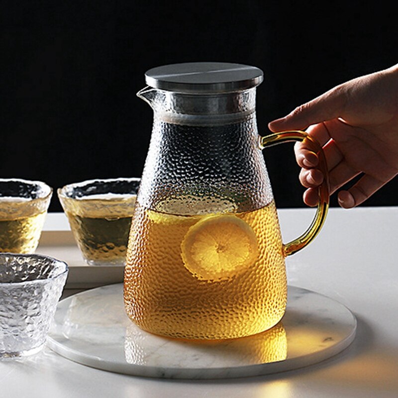 Heat Resistant Glass Teapot Cooling Kettle Tea Set Puer Kettle Teacup Glass Teapot Convenient Office Tea Pot