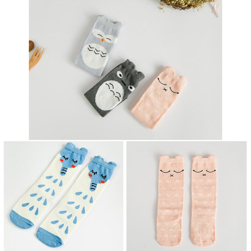 Baby Socks Unisex Lovely Cute Cartoon Fox Kids Knee Girl Boy Baby Toddler Socks Animal Infant Soft Cotton Socks Newborn Socks