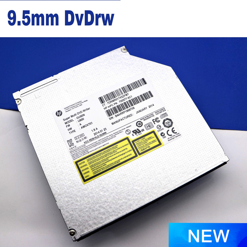 Unidad de reescritura SATA DVD CD +/-R RW quemador para portátil Lenovo Y510P Dell, 9,5mm