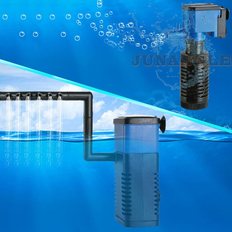 Akvarium vattenfall filter akvarium tre i en syrefiltreringspump akvarium filter filter skimmer akvarium dekoration