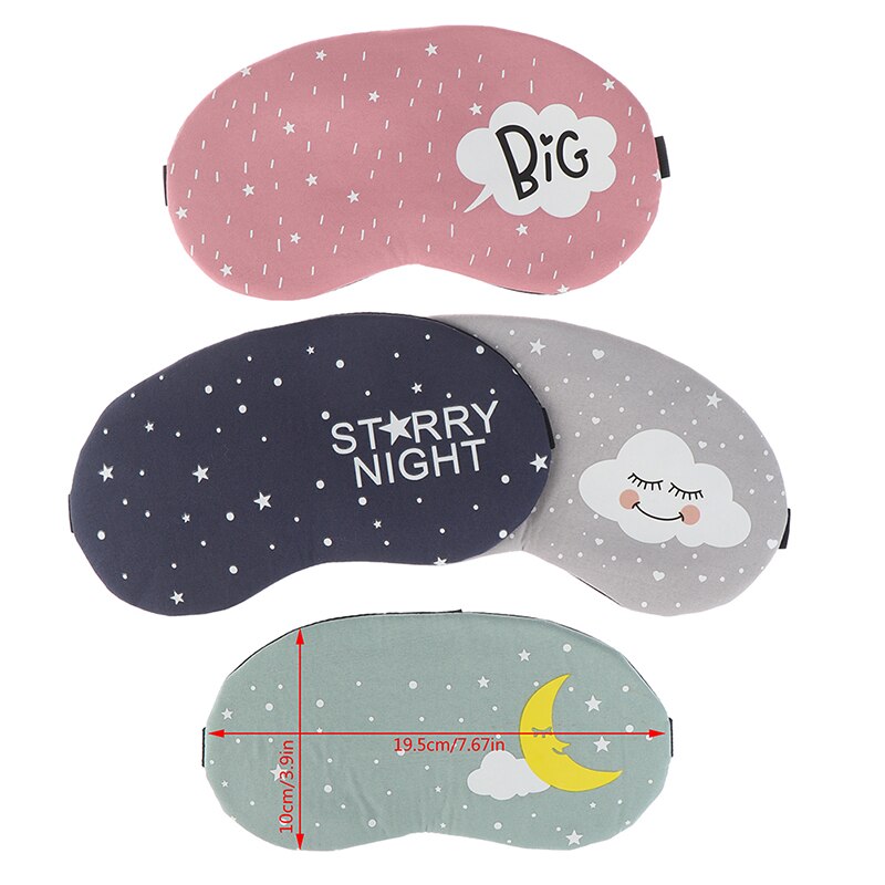 1pcs Funny Eyepatch Sleep Mask Travel Eye Band Sleeping Aid Kids Blindfold Sleeping Mask Cute Cotton Cartoon Eye Cover