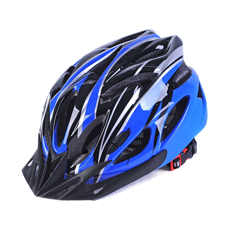 Lichtgewicht Ademend Volwassen Fietshelm Mountainbike Integraal Molding Voor Bike Fiets Mannen Vrouwen Comfortabel: Blue Black