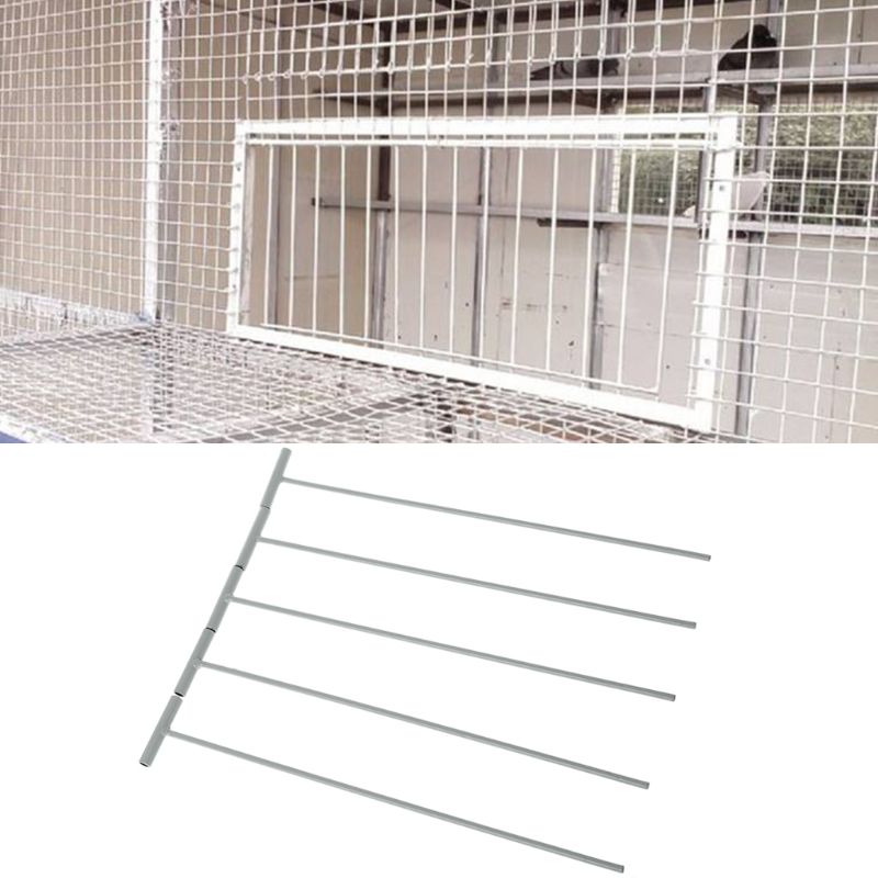 5 Pcs Pigeon Cage T-Shaped Bars Pigeon Bird Trap Entrance Iron Wires Curtain Iron T-shaped Bars Removable Metal Bars 농사 свинья