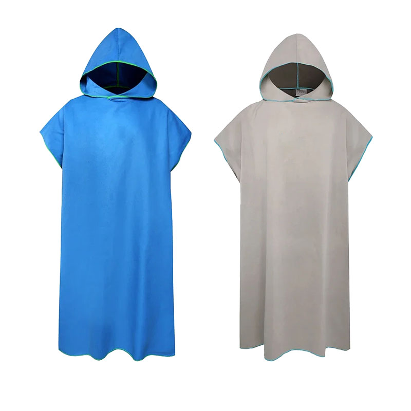 Microfiber handdoek met capuchon Heren Dames voor zwemmen Strand Reizen Sneldrogend Veranderend gewaad Cape Badhanddoek Badjas Surfponcho Sauna Spelen