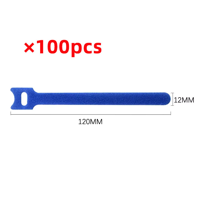 50pcs Reusable Hook and Loop Cable Ties Fastening Straps Multi-Purpose Wire Organizers for Computer/TV/Electronic Devices: Colored