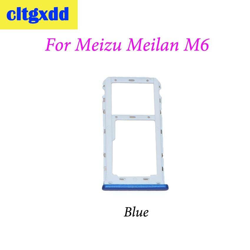 Cltgxdd SIM Halfter Slot Adapter Tablett Für Meizu Meilan M5 M6 Sim Karte Adapter Ersatz Teile: Pro M6 Blau