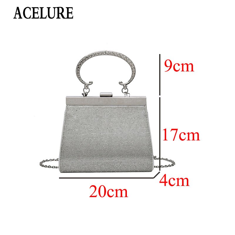 Acelure Elegante Dames Effen Kleur Schoudertassen Shining Hasp Messenger Tassen Voor Vrouwen Vrouwelijke Party Tas Schooltas Handtas