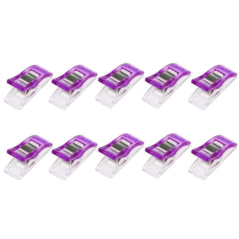 50 stuks/set randklemmen quilt quiltklem doe-het-zelf knutselwerkjes plastic clips veelkleurige patchworkklem kledingklem naaiaccessoires: 04