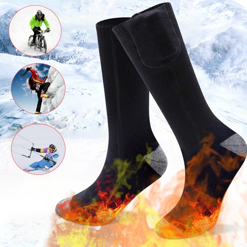Winter Warm Sok Afstandsbediening Elektrische Sokken Opladen Thermostaat Lithium Batterij Verwarming Sokken Kan Worden Gewassen En Warm *