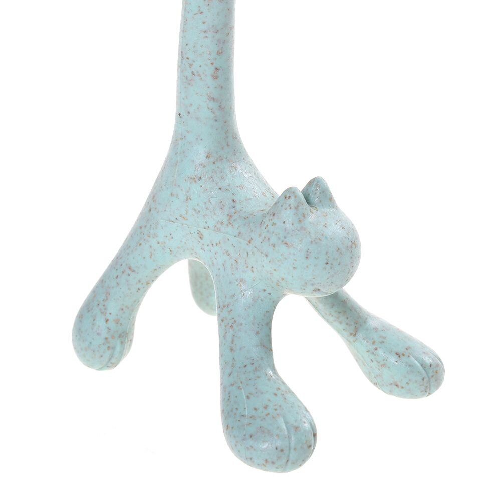 Cartoon Cute Cat Rice Spoon Wheat Straw Vertical Spoons Kitchen Accessories Cooking