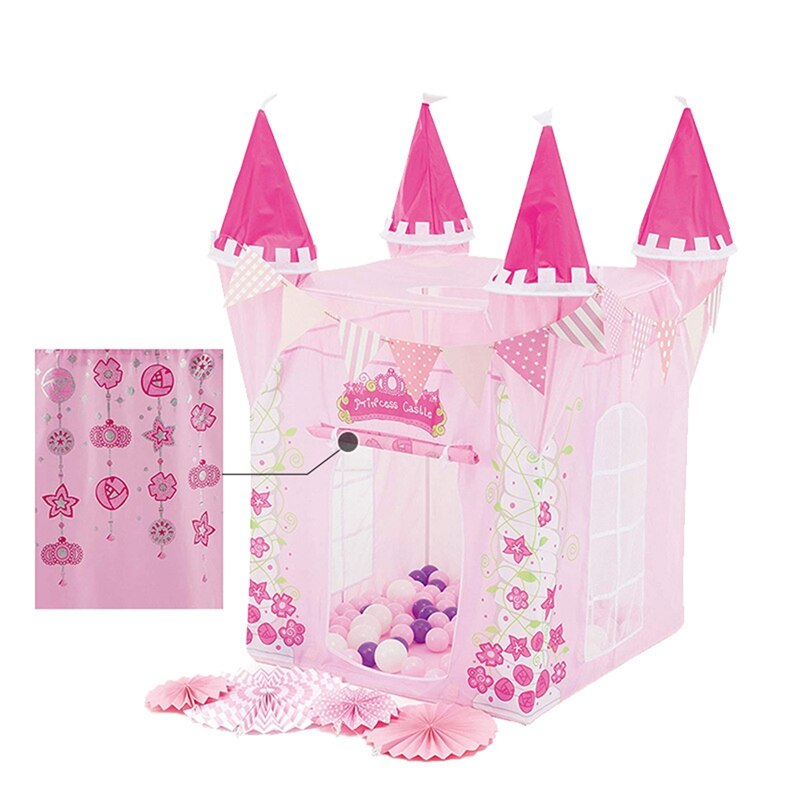 Kind Tenten Prinses Kasteel Speel Tent Meisje Prinses Speelhuis Indoor Outdoor Kids Play House Bal Pit Pool Playhouse
