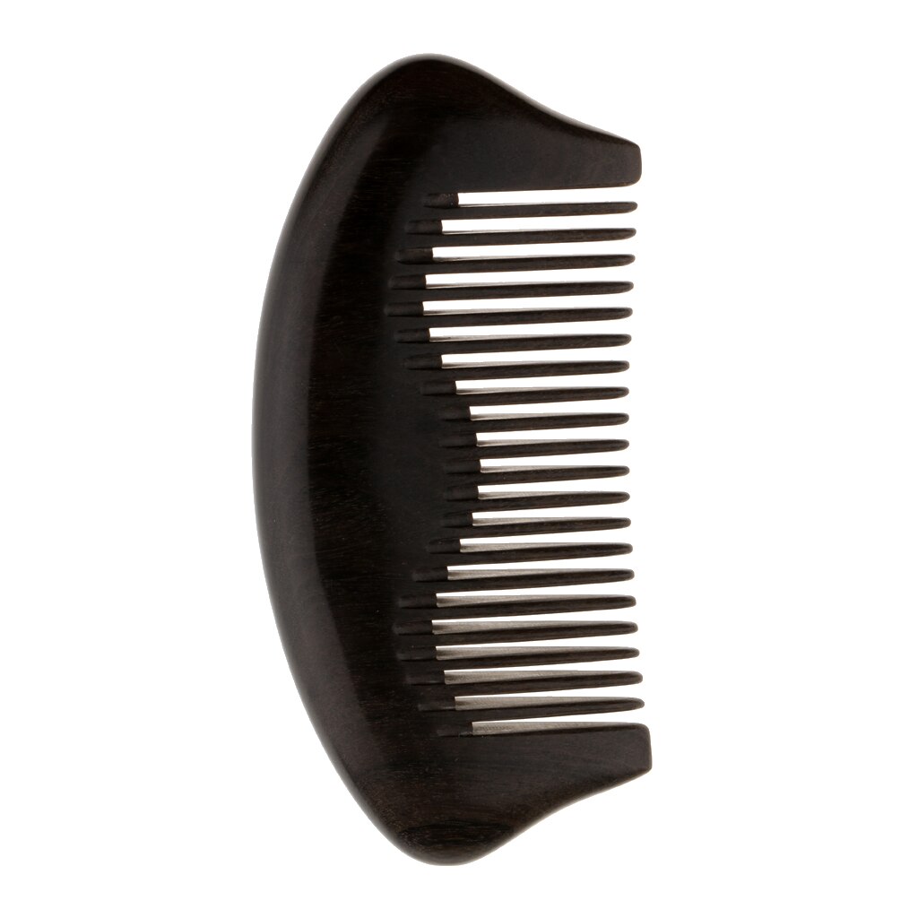 Bekväm handgjord naturlig chacate preto trä hår utjämning kam skägg mustasch grooming träborste hårbotten massage verktyg: 3
