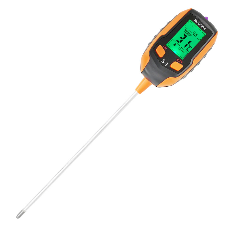 4 in 1 Soil PH Meter Hygrometer Soil Moisture Sensor Meter Plants Acidity Humidity PH Monitor Detector Sunlight рН-тестер