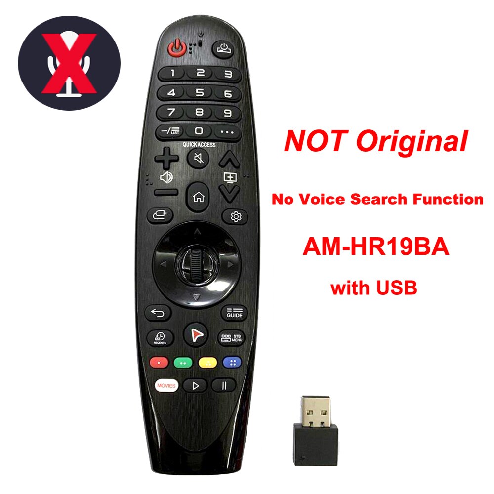 Originala en -mr19ba am -hr19ba fjärrkontroll för lg oled 4k uhd smart  tv 32 lm 630 bpla  um7100 plb  um7340 pva  um6970 w9 e9 c9 sm86: Ersätt -2