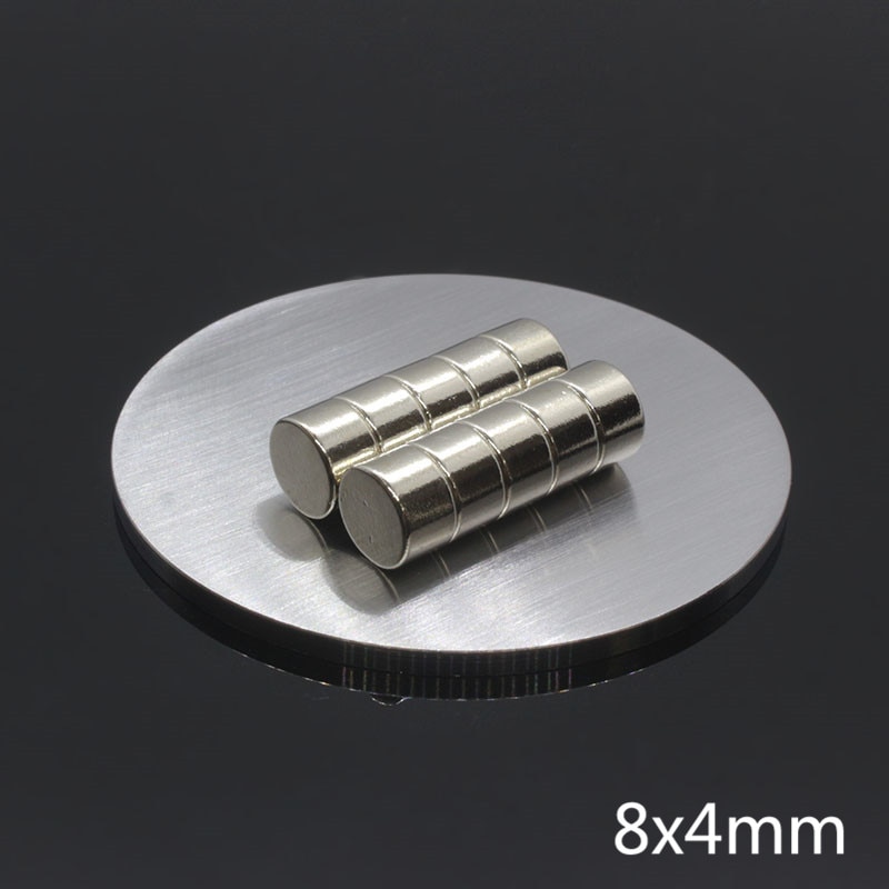 2/10/20/50/100Pcs Dia 8X4 Mm Ronde Kleine Sterke Magneten N35 zeldzame Aarde Neodymium Magneet Krachtige Permanente Magnetische Schijf