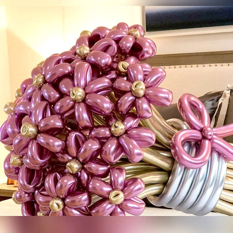 Ballons de couleur en métal 100 pièces | Bande de couleur, Ballon diy avec lettres de dessin animé, décoration de maison, fête d'anniversaire pour enfants, mariage, noël