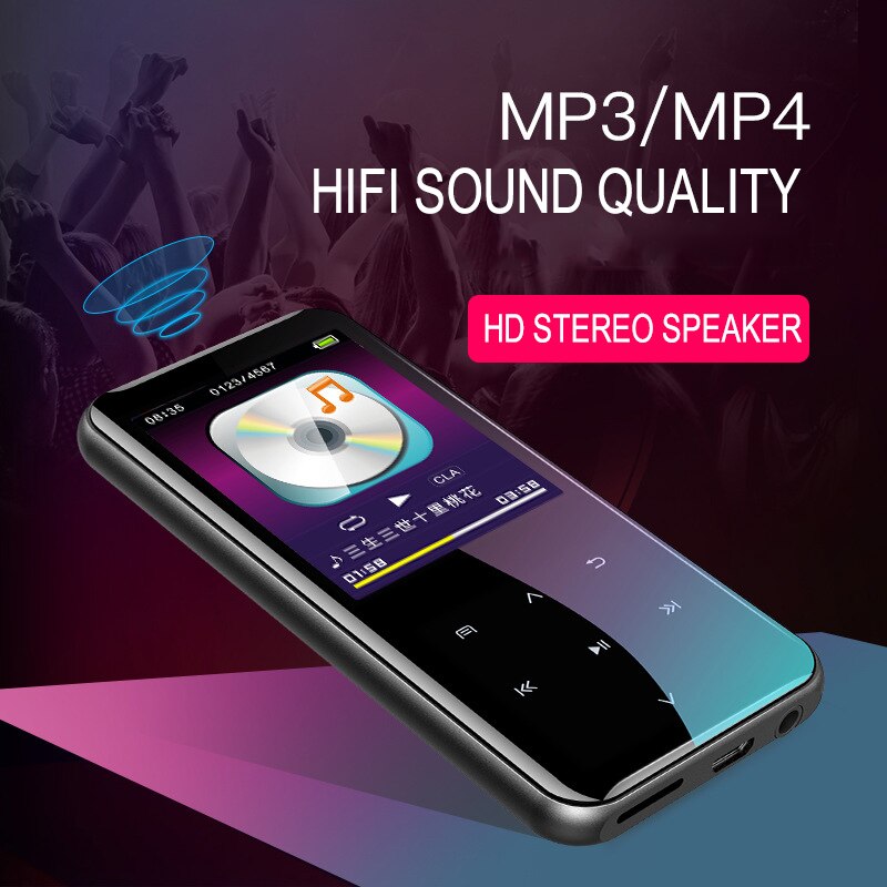 M15 2.4inch Touch Screen Bluetooth MP4 Player HiFi Portable Audio Walkman With FM Radio EBook Voice Recorder мп4 плеер