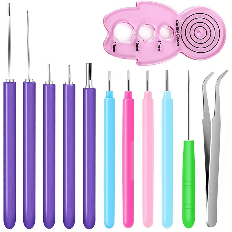Paper Quilling Tools Slotted Kit Handmade Rolling Curling Quilling Needle Pen for DIY Paper Cardmaking Project Tools: style  A
