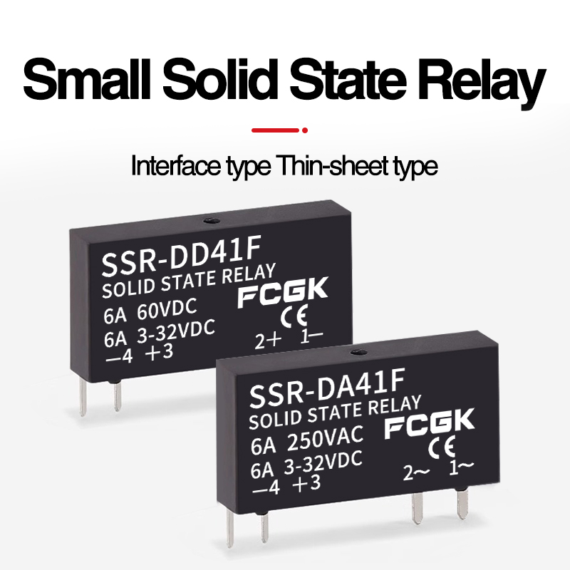 Tyndt relæ ssr -41 fda ssr -41 fdd solid state relæ 6a din-skinne relæ dc-styring ac dc-styring dc