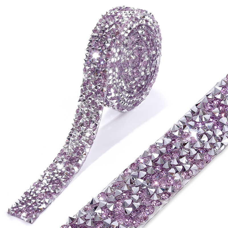 Garniture en strass de 1 mètre, 15mm/20mm, correction à /colle sur résine, ruban à paillettes, utiliser des vêtements, des chaussures, des décorations de robe de mariée: 1mm / Cuivre