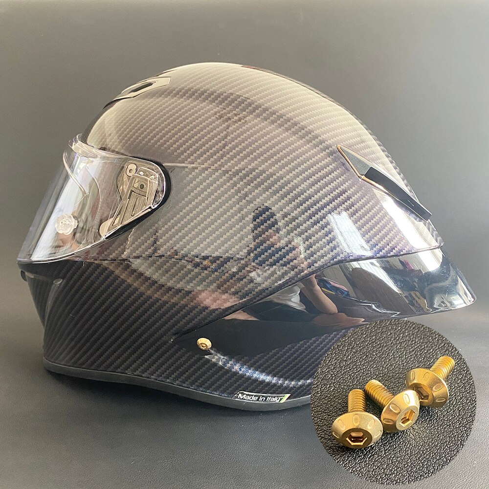 Alerón especial para casco, fijación de tornillo, repuesto de ala trasera, juego de accesorios de 3 piezas para AGV pista GPRR GPR Corsa R