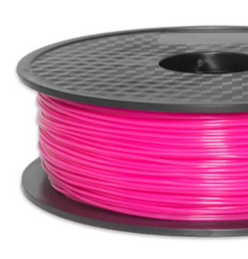 3d printer filament pla 1.75mm 1kg plast gummi forbrugsstoffer materiale 3d filamento multi-farve pla filament til 3d filamento: Lyserød