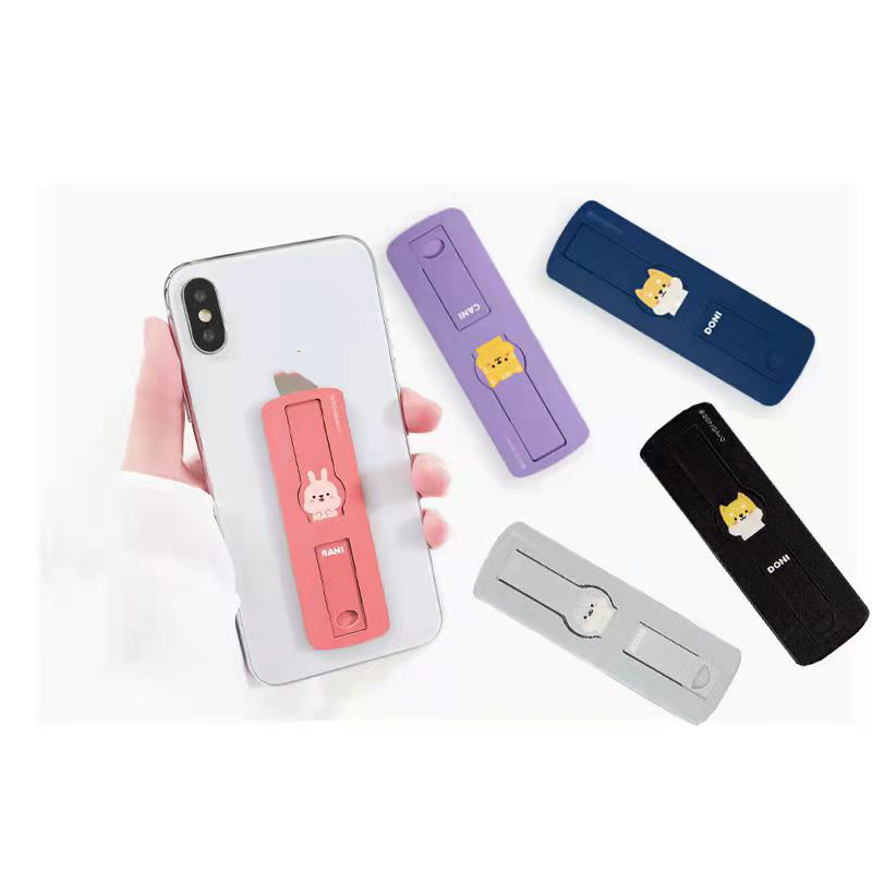 Folding Phone Holder Phone Back Bracket Sticky Ring Steady Finger Kickstand Cell Phone Grip Holder Wristband Stand Hand Strap