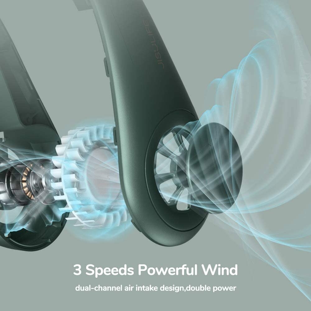 XIAOMI MIJIA Fan Blattloser Ventilator Blattloser Neck Fan Usb Lade Faul Stumm Mini Hängen Neck Kleine Fan Lüfter Dehnbar